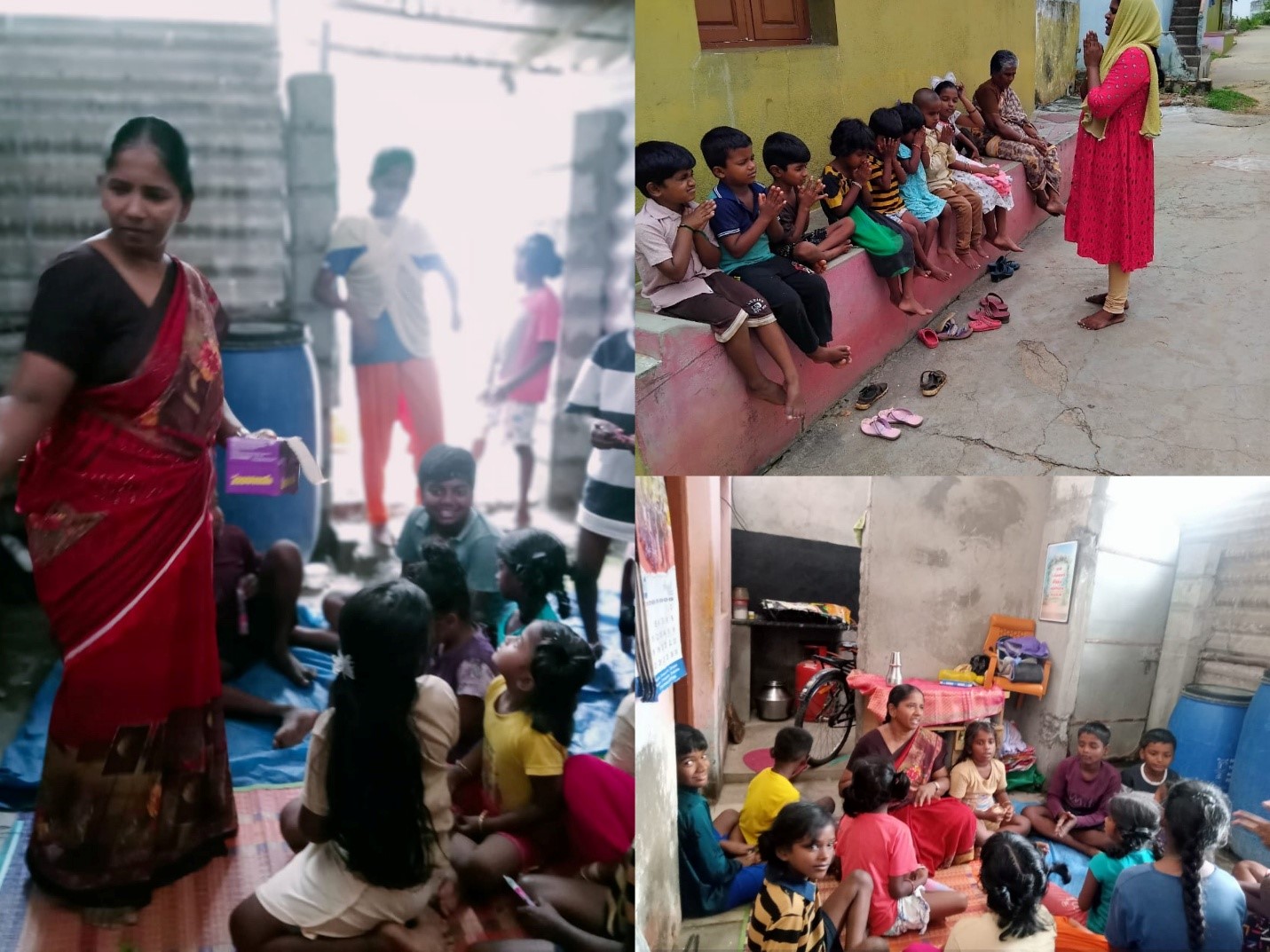 A donation was made to Apostle S. Anandababu for children's ministry