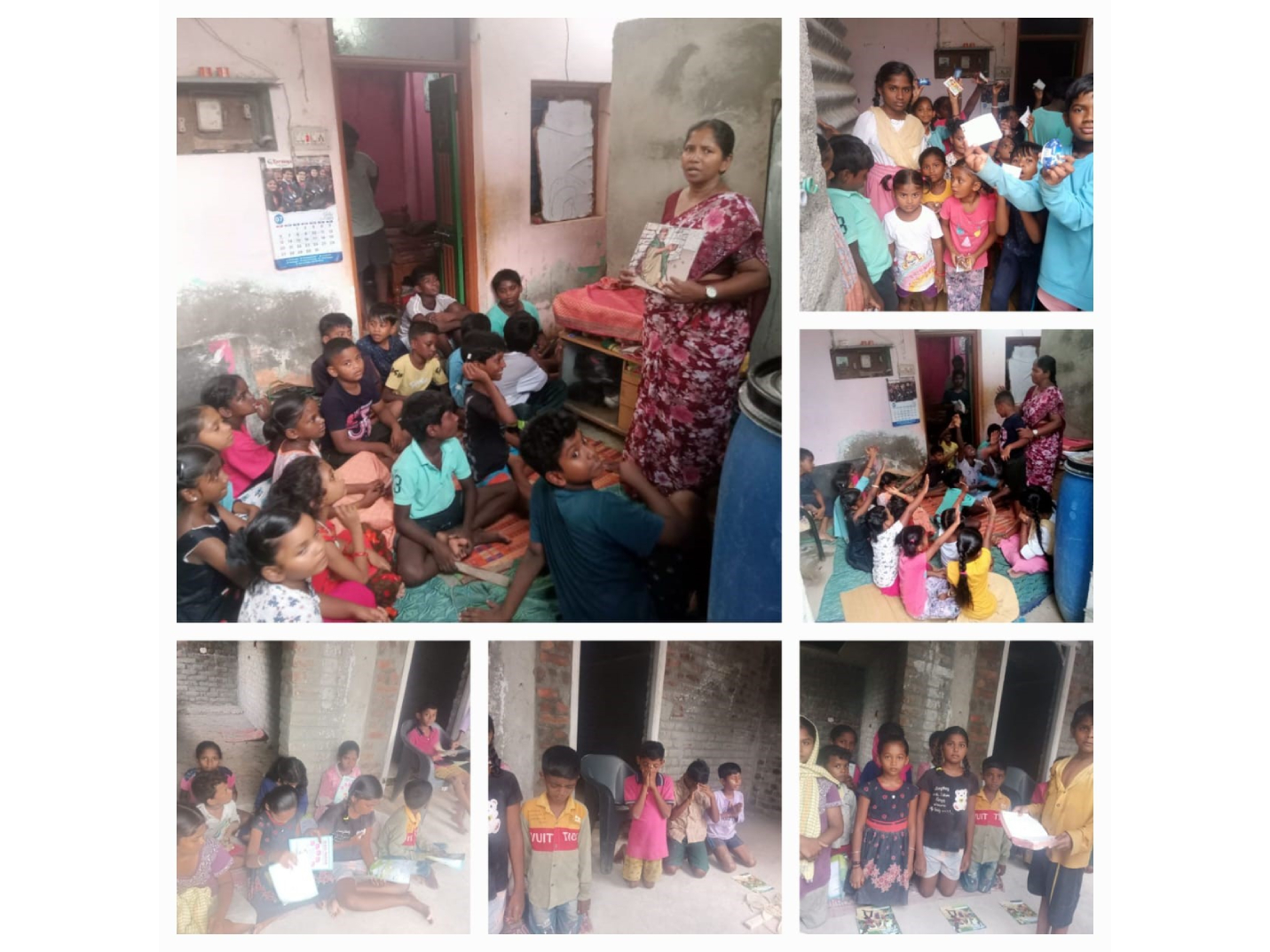 A donation was made to Apostle S. Anandababu for children's ministry